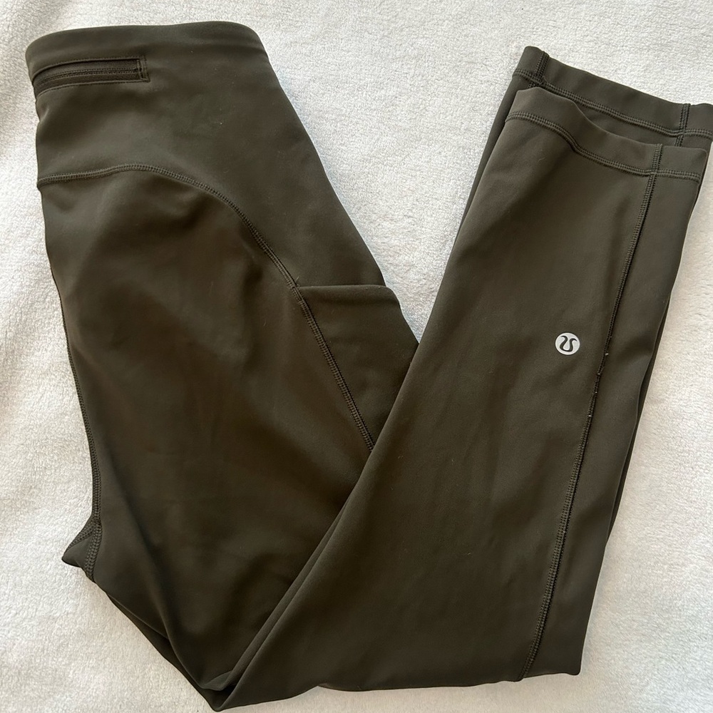 Lululemon Dark Green Capri Leggings